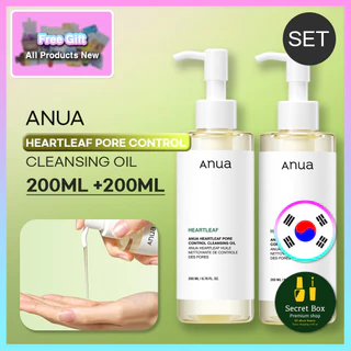 [ANUA] [1 + 1] Óleo De Limpeza Heartleaf Pore Control 200ml + 200ml