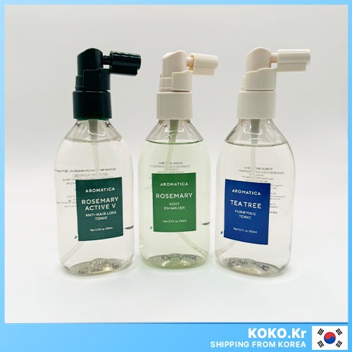 Tônico Capilar AROMATICA 3 Tipos (Alecrim/Tea Tree/Active V) Com Brindes