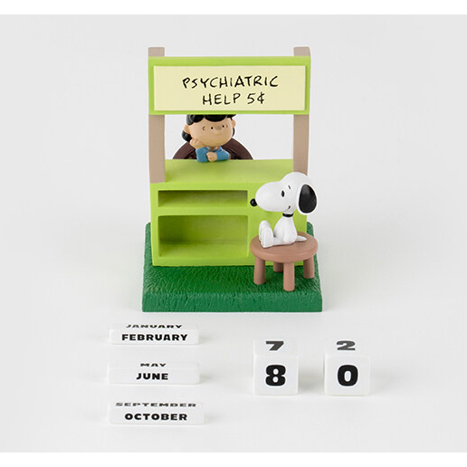 Figura Snoopy Escritorio 3D Calendario Perpetuo Snoopy 3D - Figura De Escritorio, Decoración Habitación, Licencia Oficial Funko Pop