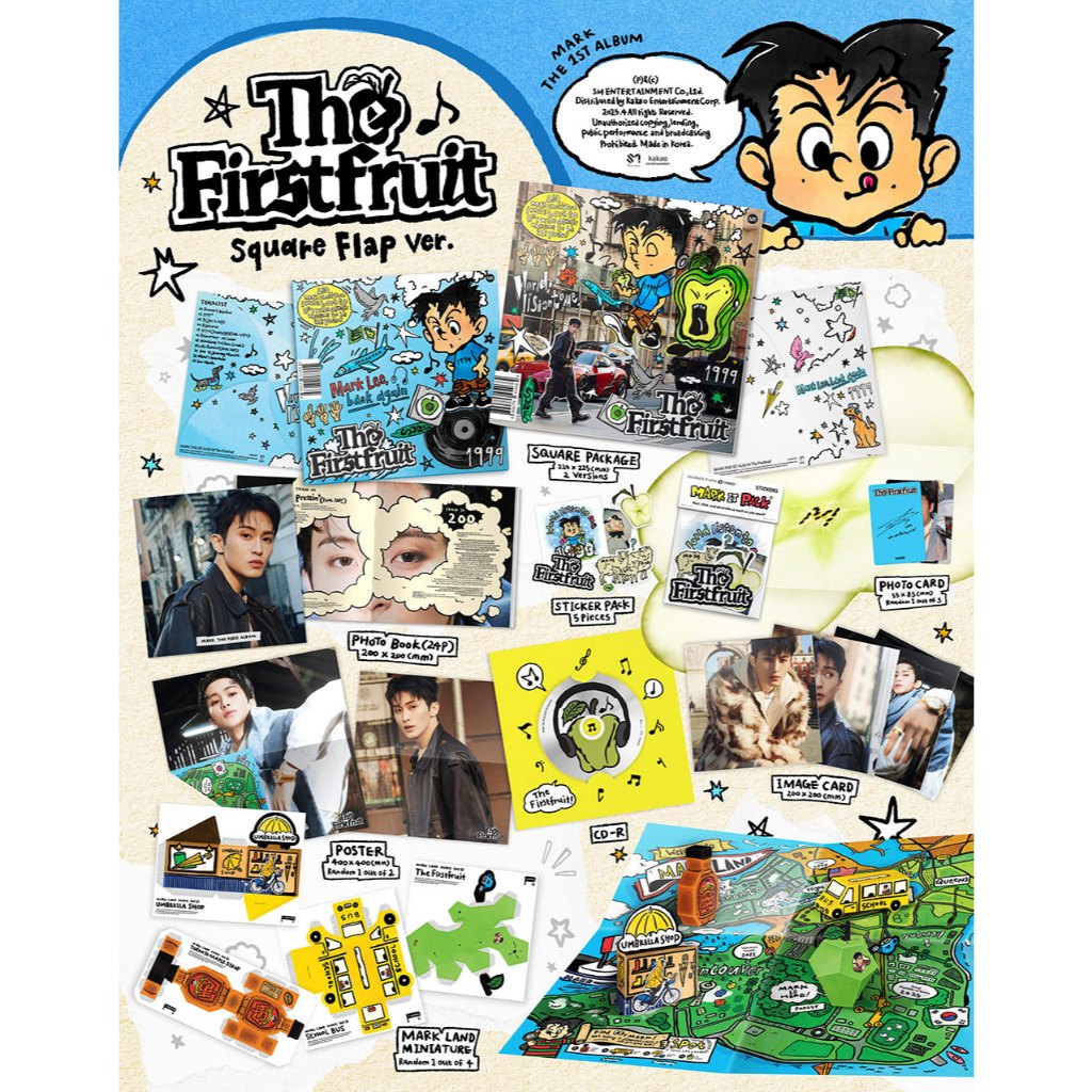 NCT) MARK - The 1st Full Album [The Firstfruit] (Square Flap Ver