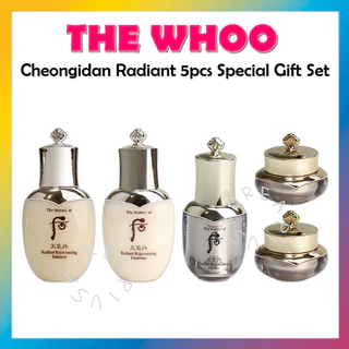[THE WHOO] Conjunto De Presente Especial Cheongidan Radiant 5 Unidades