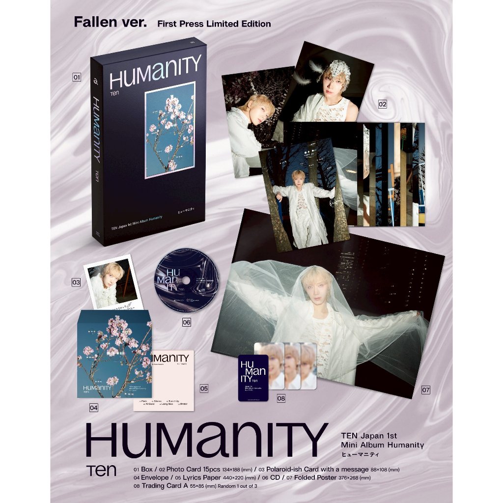 TEN - Japan Debut Mini Album [HUMANITY] | Shopee Brasil