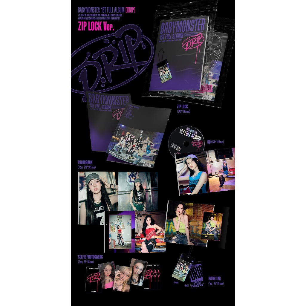 BABYMONSTER - [ DRIP ] 1ST FULL ALBUM | Shopee Brasil