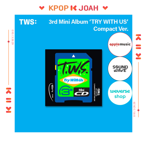 [7 SET POB] (Compact Ver.) TWS [TRY WITH US] 3rd Mini Album (21st Apr ...