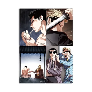 [LOOKISM] Conjunto De Pôsteres Gun Park E Goo Kim (4 Tipos) | Produtos MD Oficiais " Welismo "