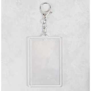 Chaveiro De Caixa De Cartão Fotográfico Transparente Simples/Suporte De Decoração poca Plástico Rígido