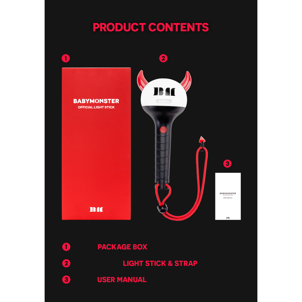 BABYMONSTER OFFICIAL LIGHT STICK | Shopee Brasil