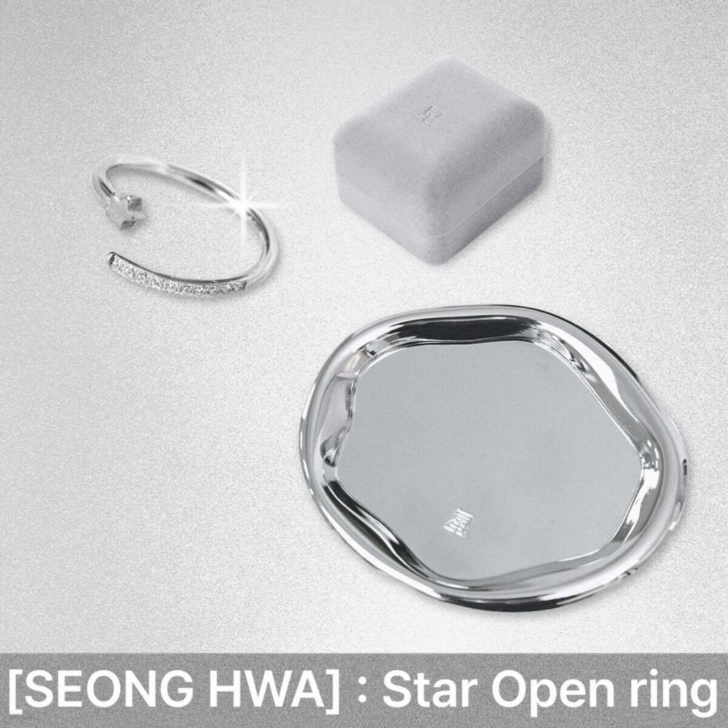 ATEEZ SEONGHWA - [ 2025 BIRTHDAY ] MD / Star Open ring | Shopee Brasil