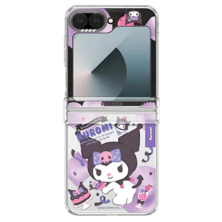 Personagens Sanrio-Capa De Dobradiça Com Padrão Transparente Para galaxy z flip 5 6/flip6 Fofa
