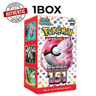 [Pokémon] Cartão Scarlet & Violet " Pokemon Card 151 " 20 Pacotes De Reforço (Caixa Selada)/sv2a/Versão Coreana