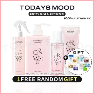 [Growus] Damage Therapy Hair Care Series | Shampoo 500ml Ampola Couro Cabeludo 50ml Tratamento Creme Capilar 220ml Reparar Nutrir Cabelo Danificado