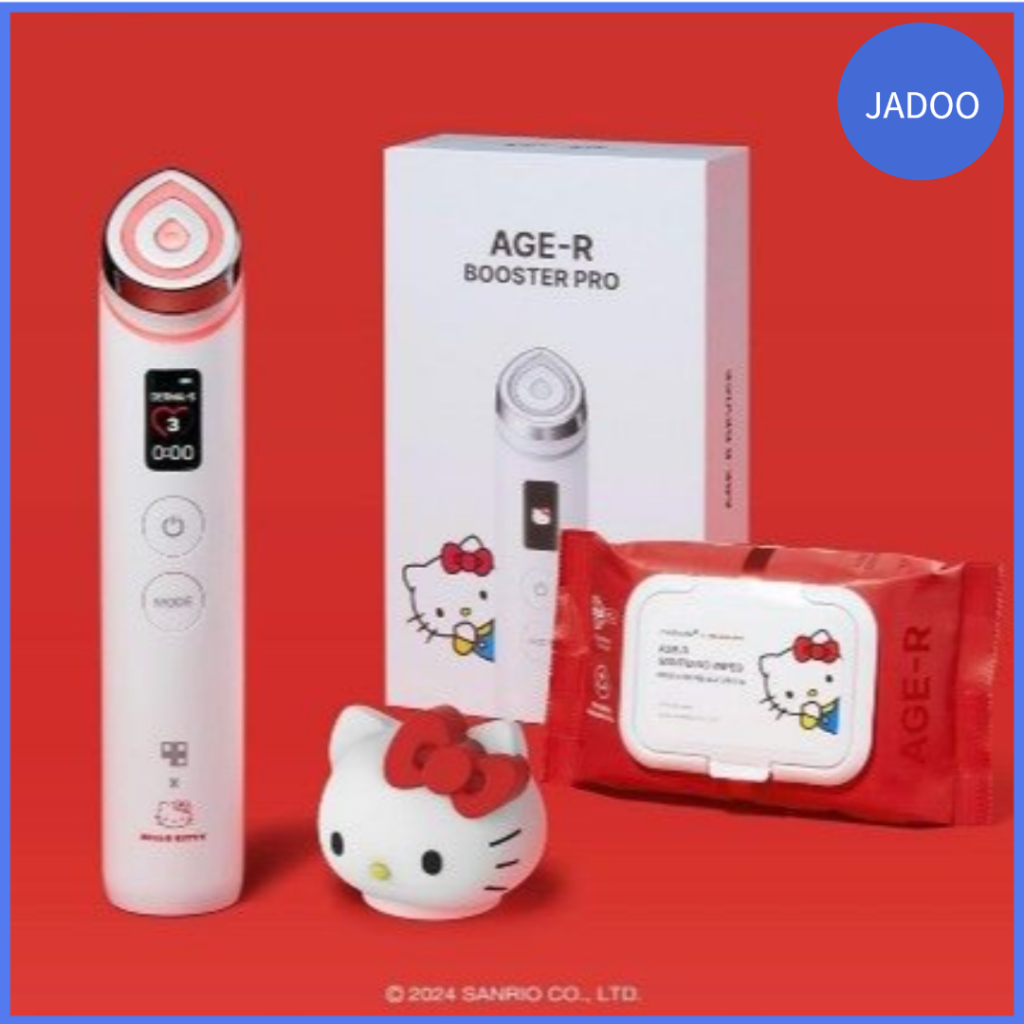 MEDICUBE♡AGE-R BOOSTER PRO♡ハローキティ♡美顔器 Estoque) Medicube Age-r Booster pro Edição Hello kitty | Shopee Brasil