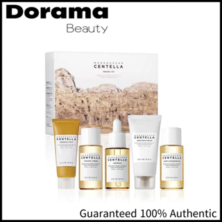 Skin1004 Centella Travel Kit [Óleo De Limpeza Leve , Espuma De Ampola , Toner Tonificante , Creme Calmante]