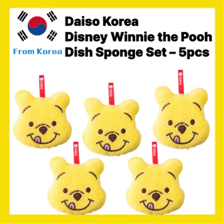 Conjunto De Purificador Korea Diso Disney Winnie the Pooh (5 Unidades) Ilumine Sua Cozinha Com Estas Lindas Esponjas De