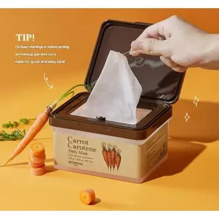 [SKINFOOD] Authentic Korean Beauty-Máscara Diária De Caroteno De Cenoura Para Pele Radiante E Hidratada-Perfeita Sensíve