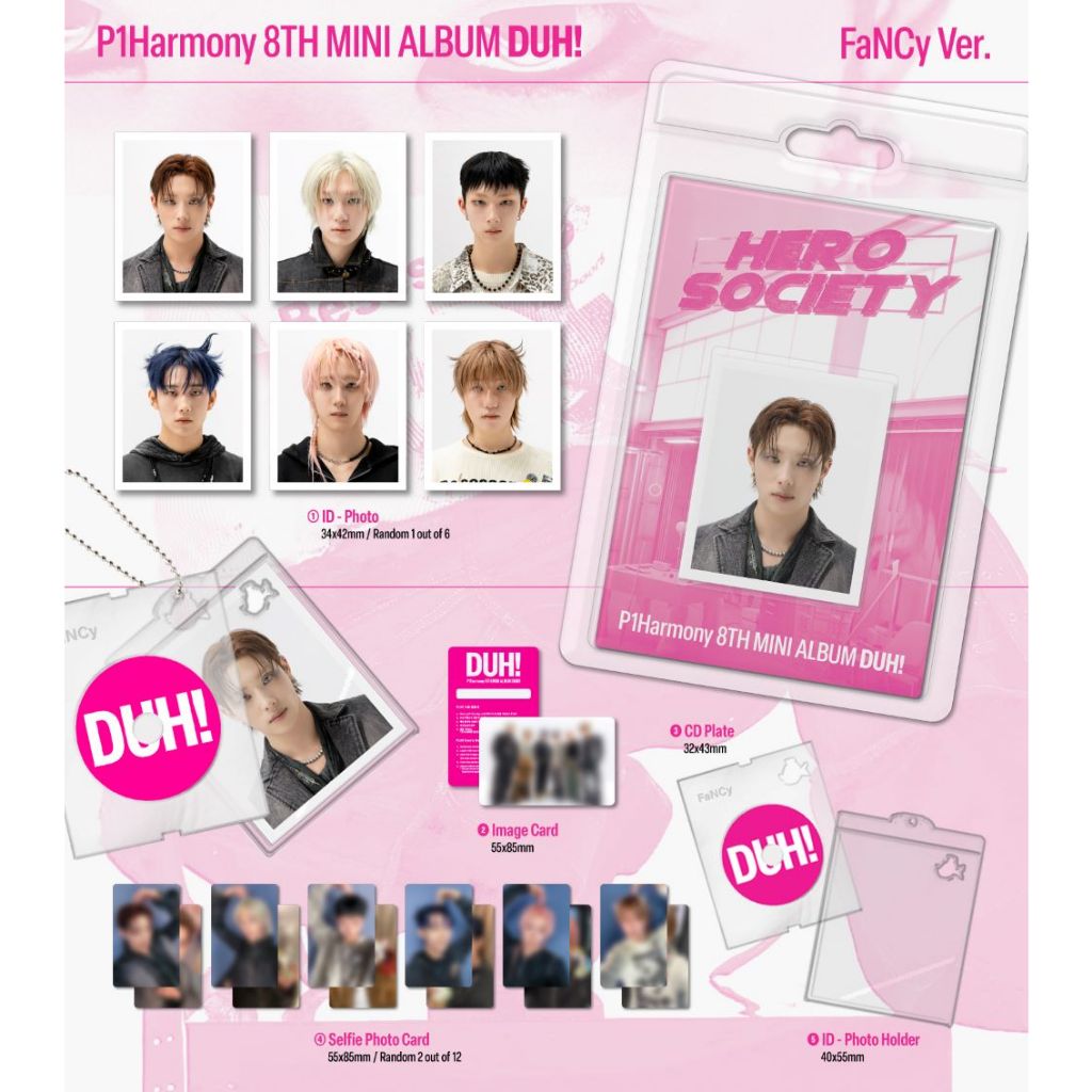 P1HARMONY - [ DUH! ] 8TH MINI ALBUM (FaNCy PLVE Ver.) | Shopee Brasil