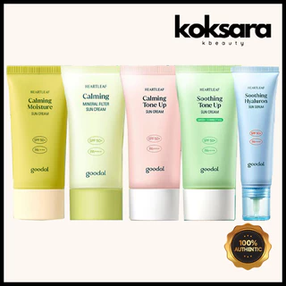 goodal heartleaf calming moisture sun cream 50ml (no case only product) em Oferta na Shopee