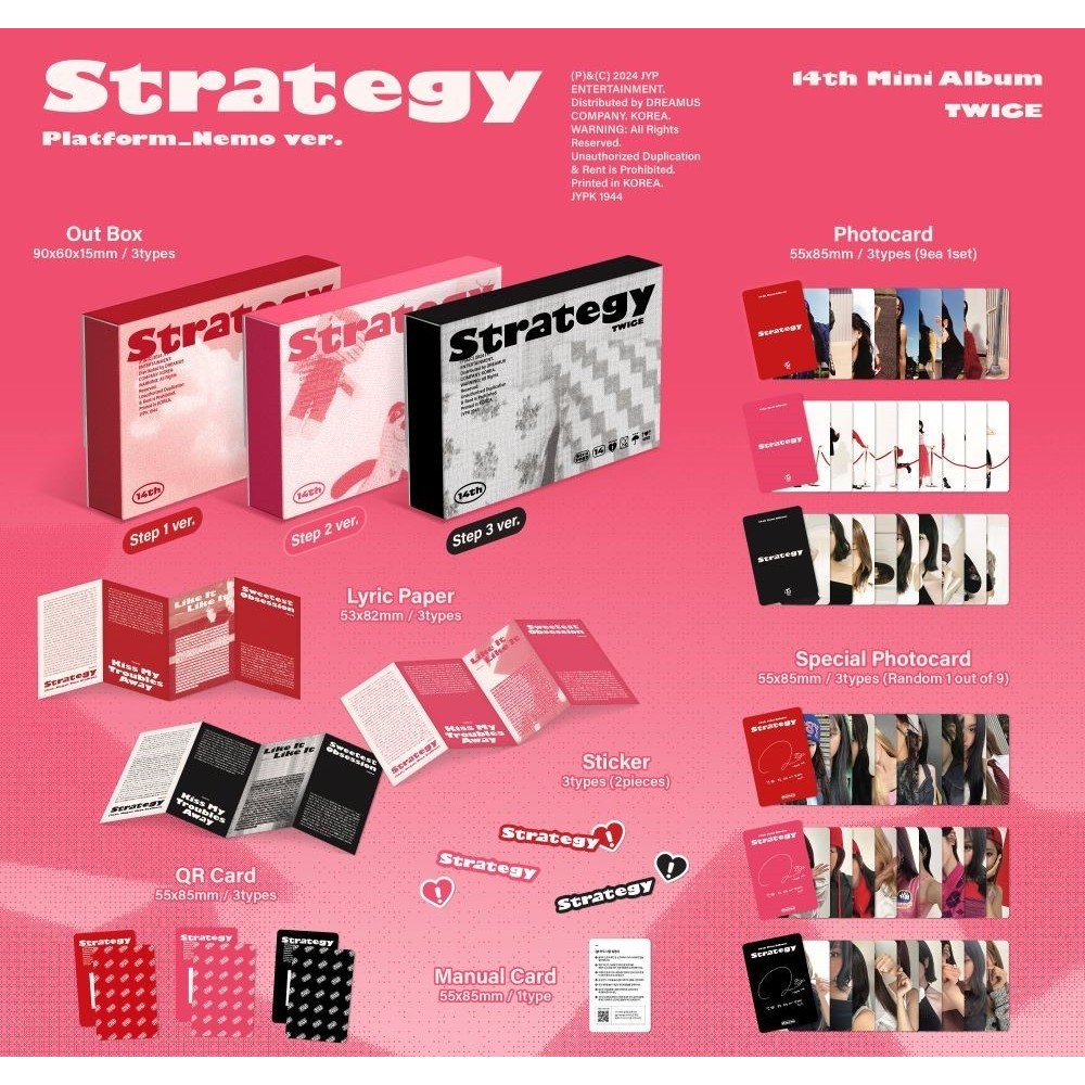 TWICE - [ STRATEGY ] 14TH MINI ALBUM (PLATFORM NEMO Ver.) | Shopee Brasil