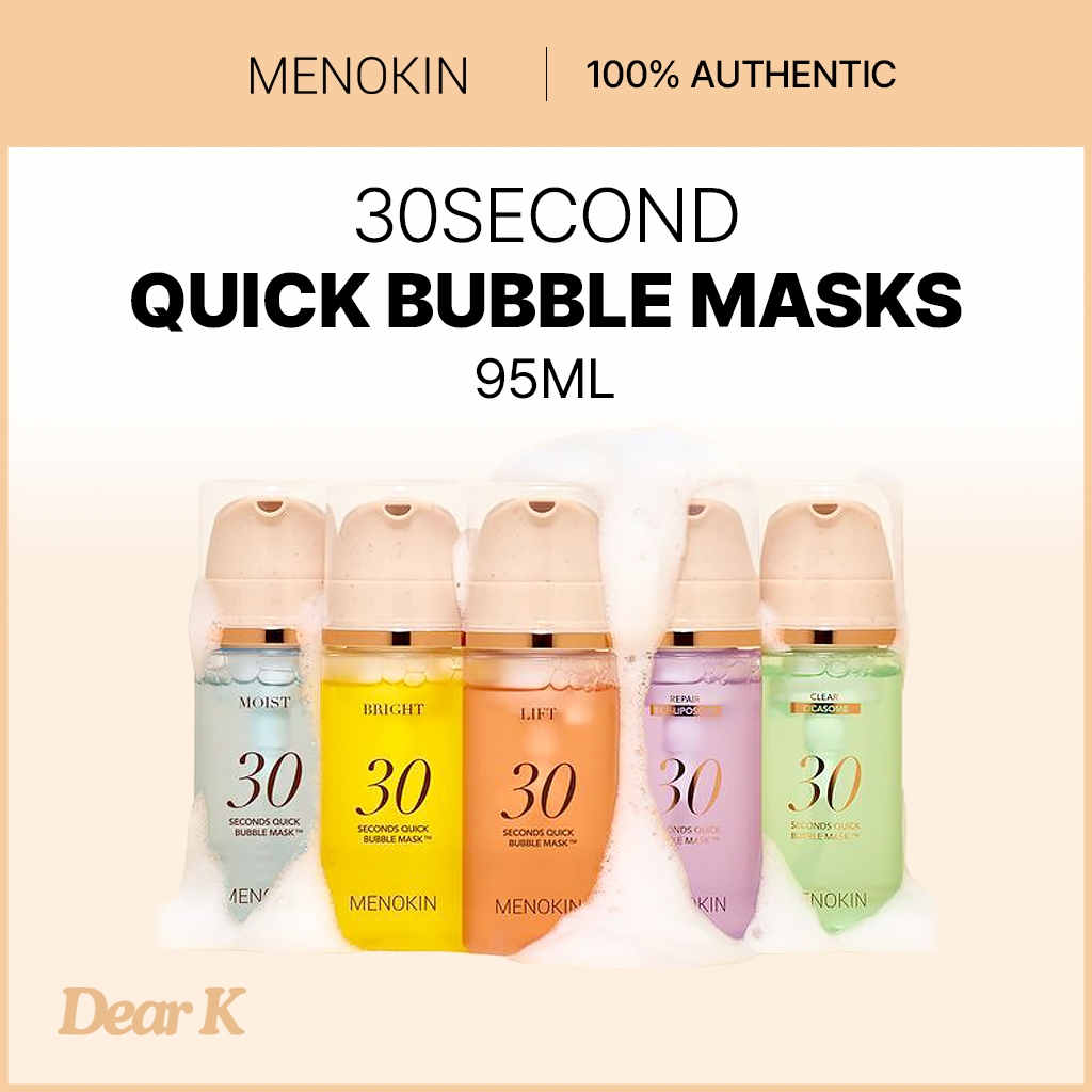 [MENOKIN] Máscara De Bolha Rápida De 30 Segundos 95ml 5 Tipos | Shopee ...
