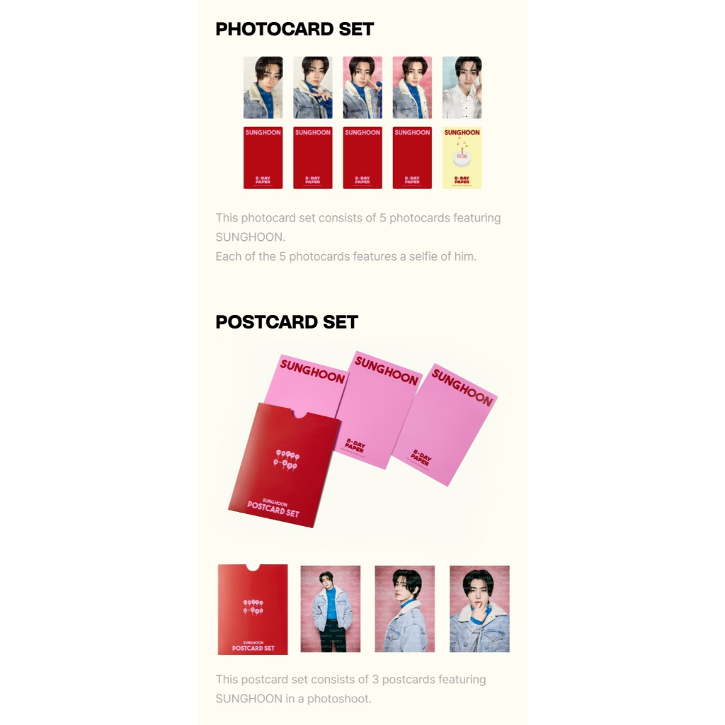 ENHYPEN [SUNGHOON] B-day Paper | Shopee Brasil