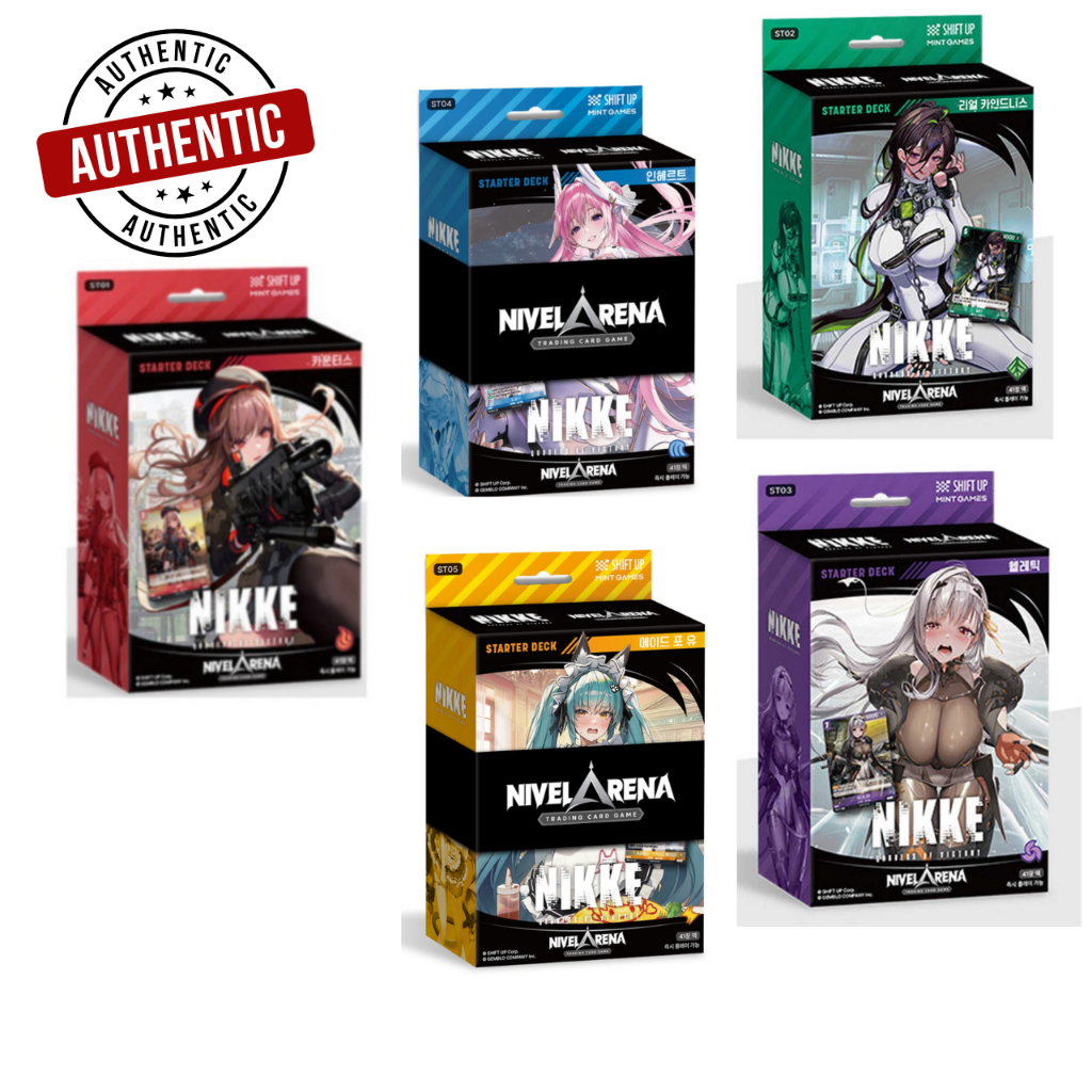 NIKKE] Nivel Arena Starter Deck Coreano Ver . Contadores vs Real
