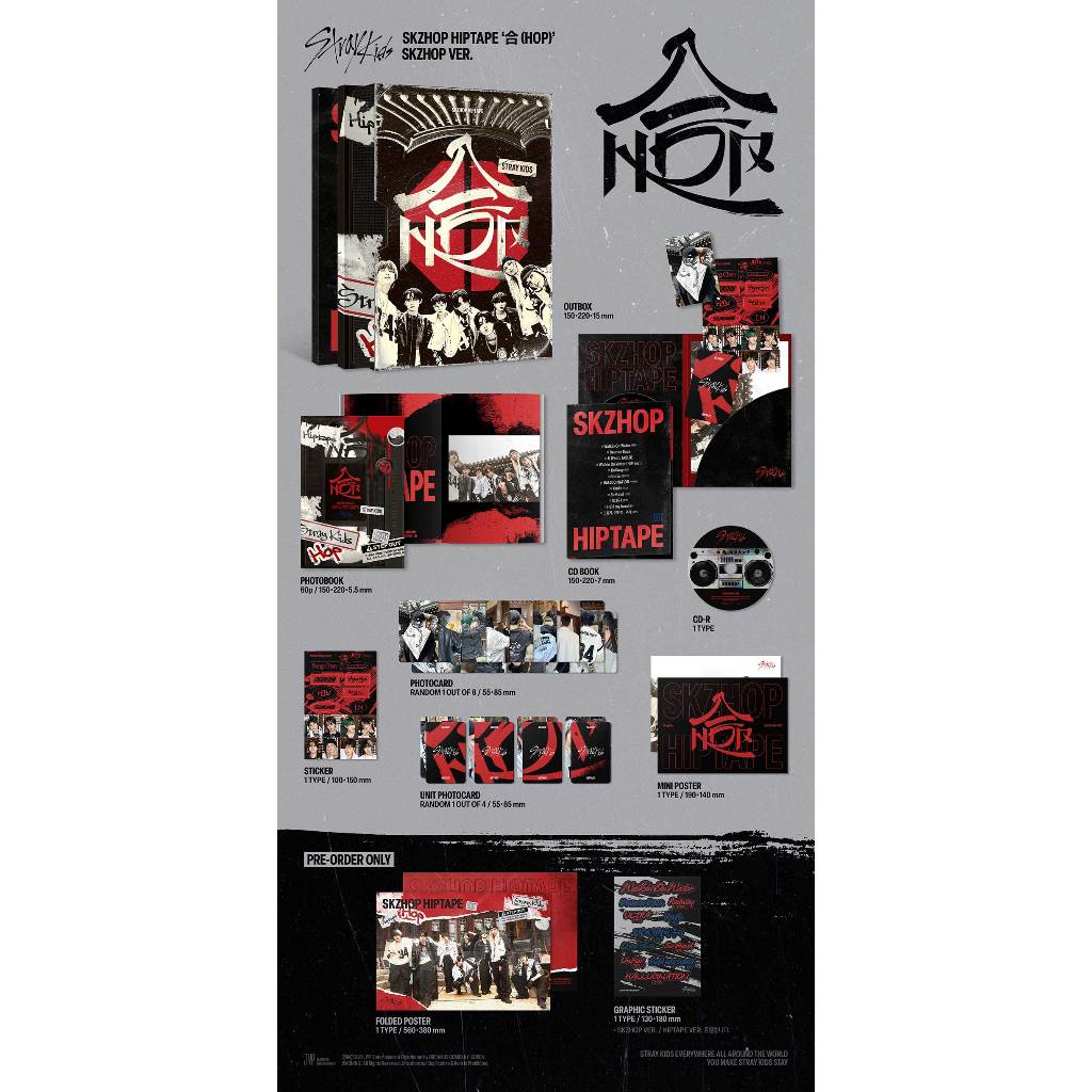 Brinde] STRAY KIDS SKZ Álbum [ 合 HOP ] SKZHOP Ver ( STANDARD