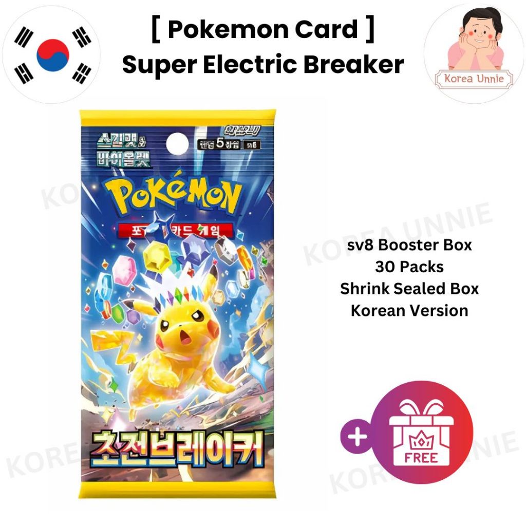 [cartão Pokémon] Super Electric Breaker Sv8 Booster Box 30 Pacotes