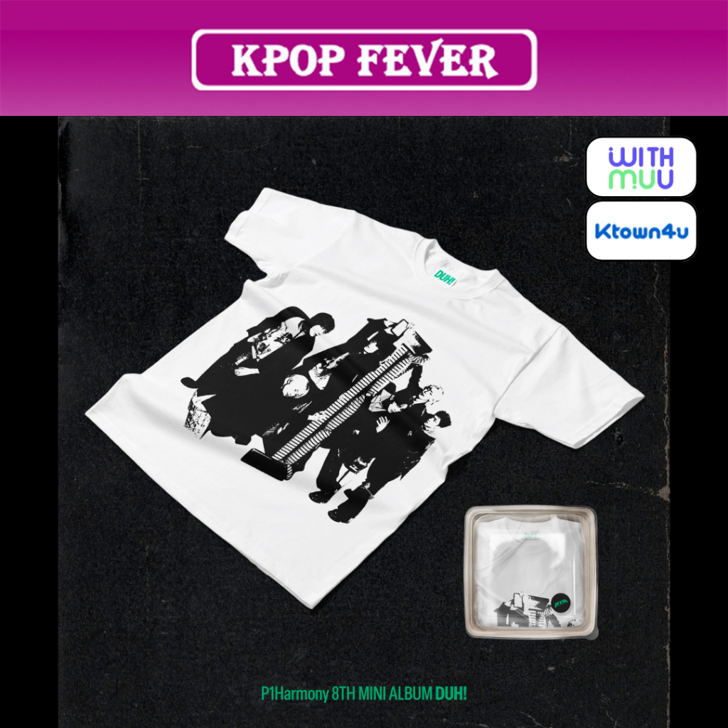 K-POP・アジア P1Harmony DUH! Plain White T ver. P1HARMONY [DUH!] Plain White T Ver / 8th Mini Album | Shopee Brasil