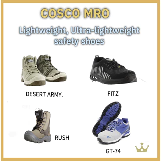 [COSCO MRO] Calçados De Segurança Leves E Ultraleves , Construção Rígida Forte Exército