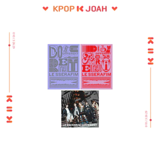 (LIMITED / STANDARD ver.) LE SSERAFIM [DIFFERENT] Japan 4th Single Album (1st Jul.2025)