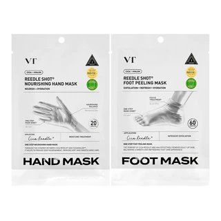Vt Cosmetics Reedle Shot Hand Mask 16ml, Foot Mask 40ml