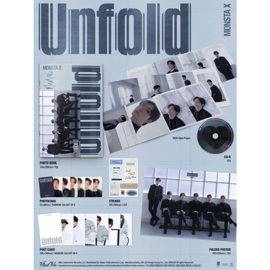 MONSTA X Album [ Unfold ] | Shopee Brasil