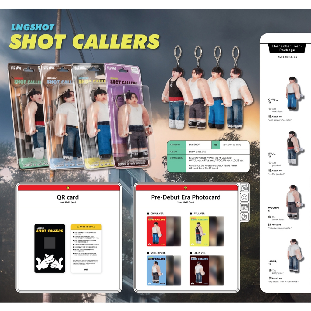 Character ver.) LNGSHOT [SHOT CALLERS] EP Album (14th Jan.2026