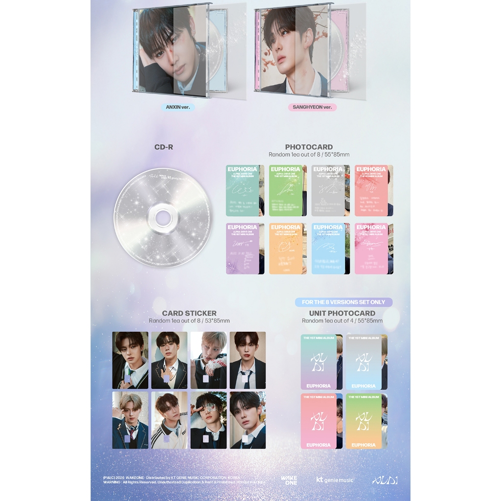 POB] ALPHA DRIVE ONE (ALD1) [EUPHORIA] 1st MINI ALBUM (JEWEL CASE