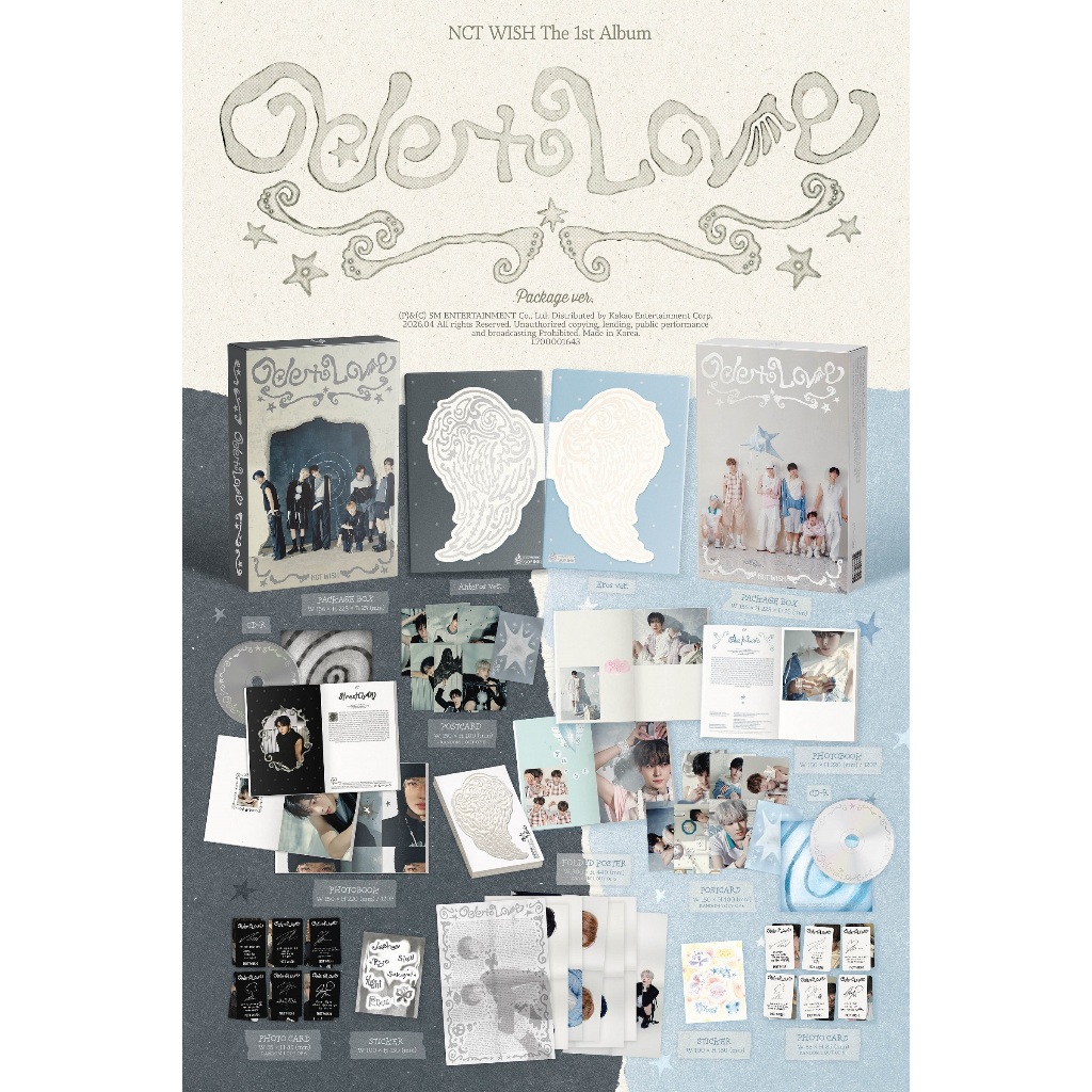 NCT WISH - [ ODE TO LOVE ] 1ST (PACKAGE Ver.) | Shopee Brasil