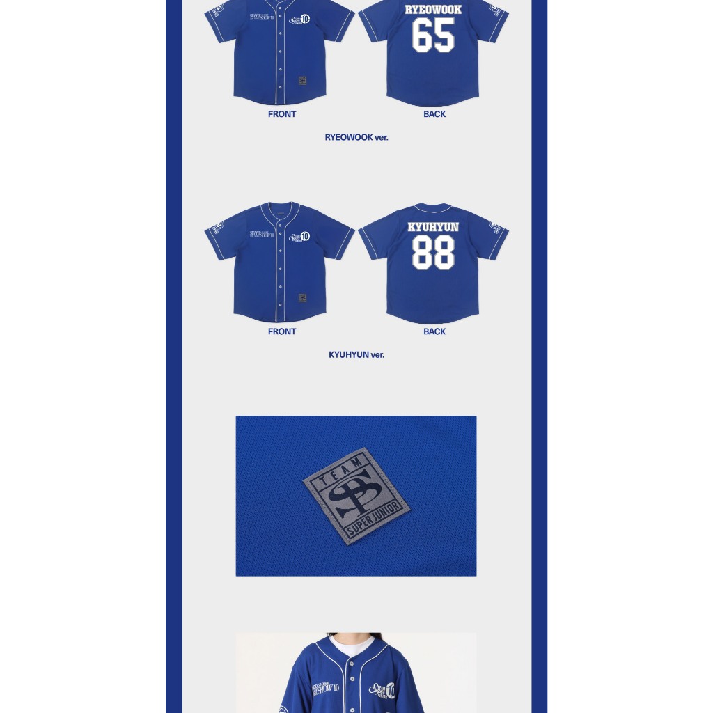 BASEBALL UNIFORM) SUPER JUNIOR 20th Anniversary Tour [SUPER SHOW