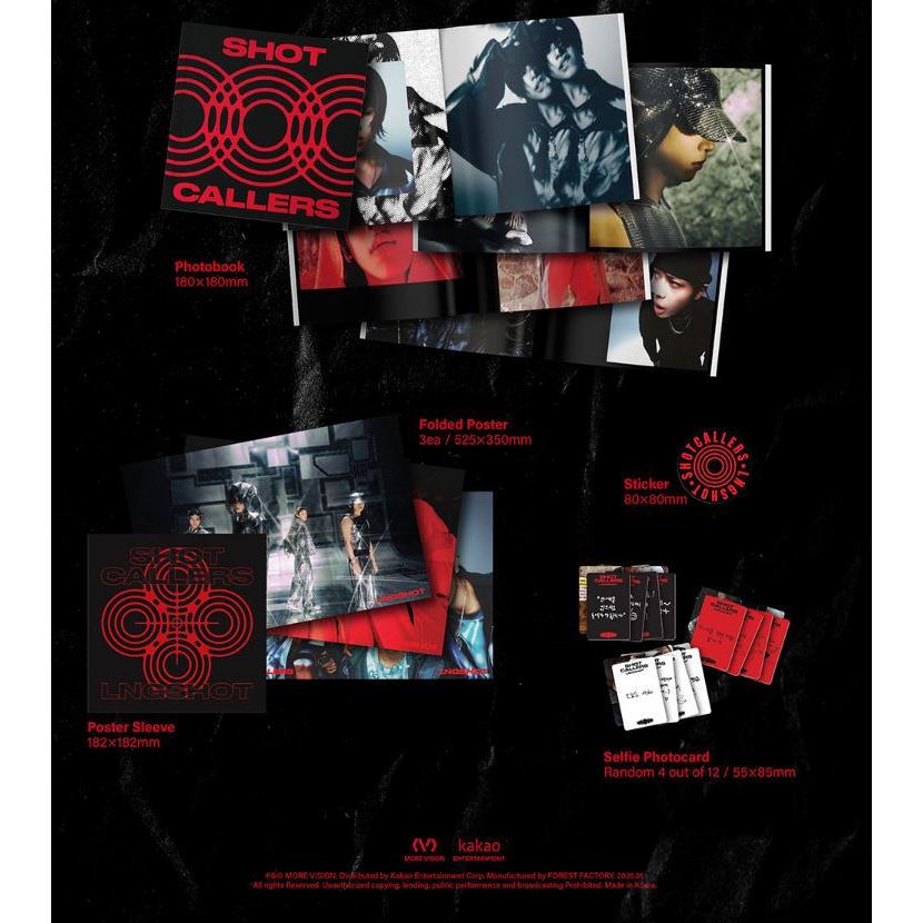 LNGSHOT Album [ SHOT CALLERS ] Standard Ver. | Shopee Brasil