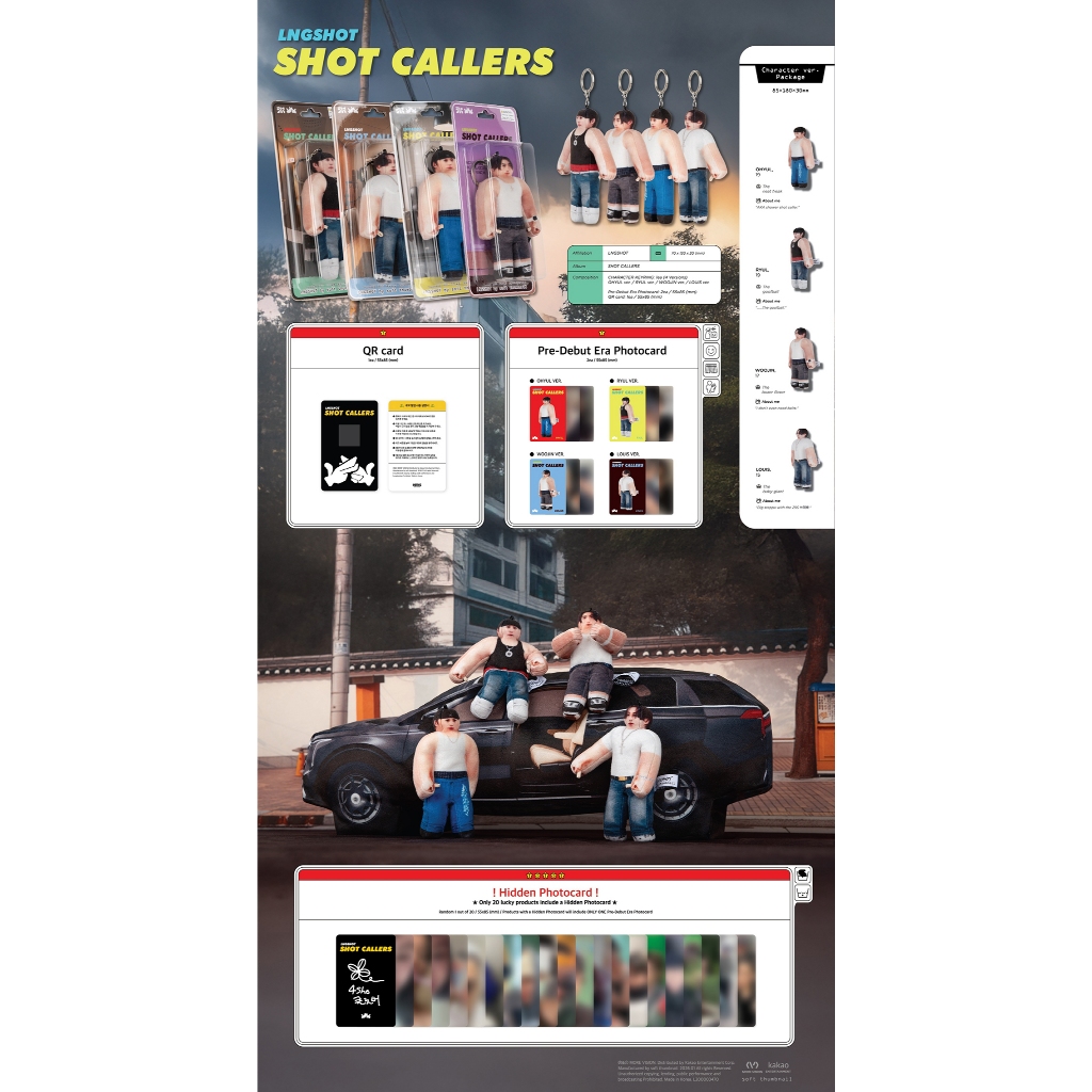 Character ver.) LNGSHOT [SHOT CALLERS] EP Album (14th Jan.2026