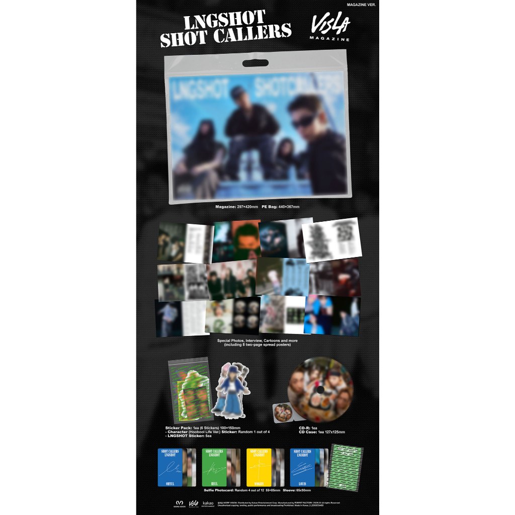 LNGSHOT - SHOT CALLERS (Magazine Ver.) | Shopee Brasil