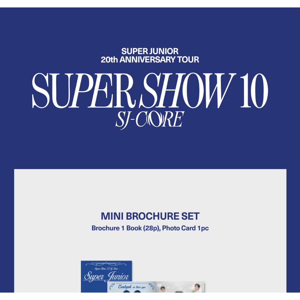 MINI BROCHURE SET) SUPER JUNIOR 20th Anniversary Tour [SUPER SHOW
