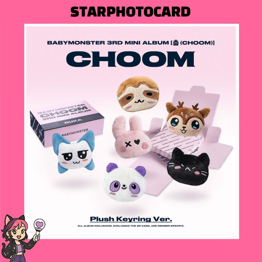 READY STOCK] BABYMONSTER - 3RD MINI ALBUM [ CHOOM ] (PLUSH KEYRING