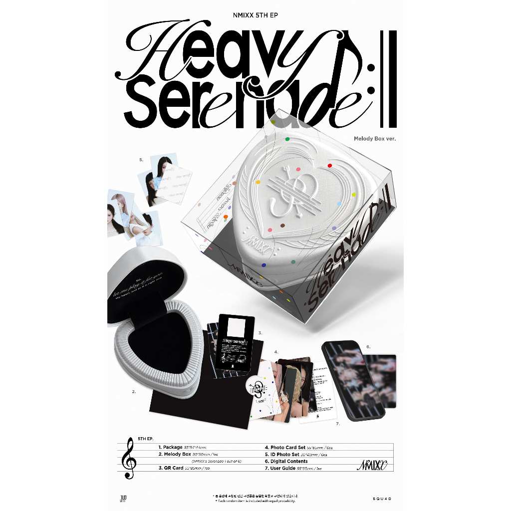 POB] (Melody Box ver.) NMIXX [Heavy Serenade] 5th EP Album (11th
