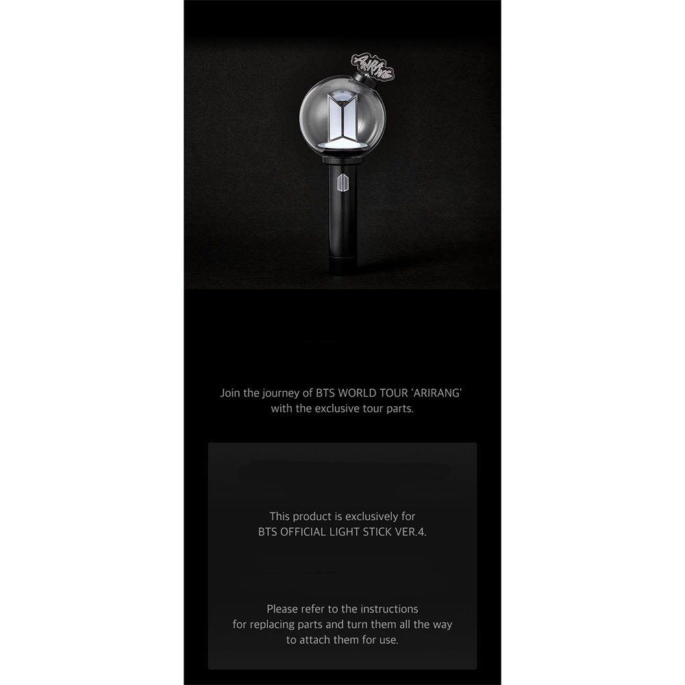BTS ARIRANG LIGHT STICK ver4 ペンライト BTS Official Light Stick Ver.4 Parts (Tour Ver.) BTS ARIRANG TOUR