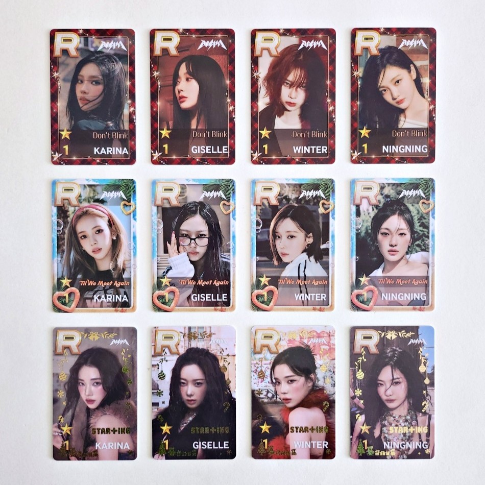 aespa SUPERSTAR SMTOWN ENCORE トレカ 4枚セット Na Mão) Aespa SUPER STAR Superstar SMTOWN Melhor 1 Estrela + In