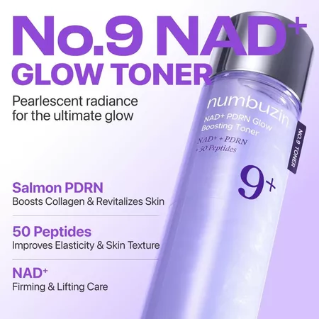Numbuzin No.9 Nad+ PDRN Glow Treatment Toner 150 ml — foto 2 de 5