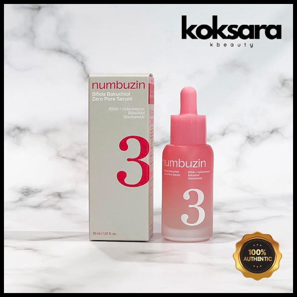 Numbuzin No.3 Bifida Bakuchiol Zero Pore Serum 30ml | Shopee Brasil