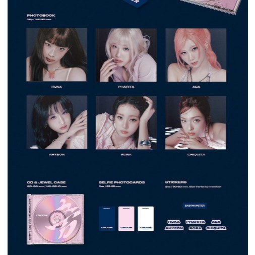 BABYMONSTER 3rd Mini Album [ CHOOM ] Jewel Ver. | Shopee Brasil