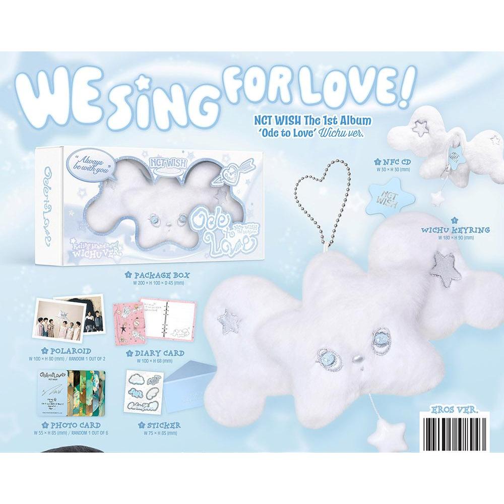 NCT WISH 1st Album - Ode to Love (WICHU Ver.) | Shopee Brasil