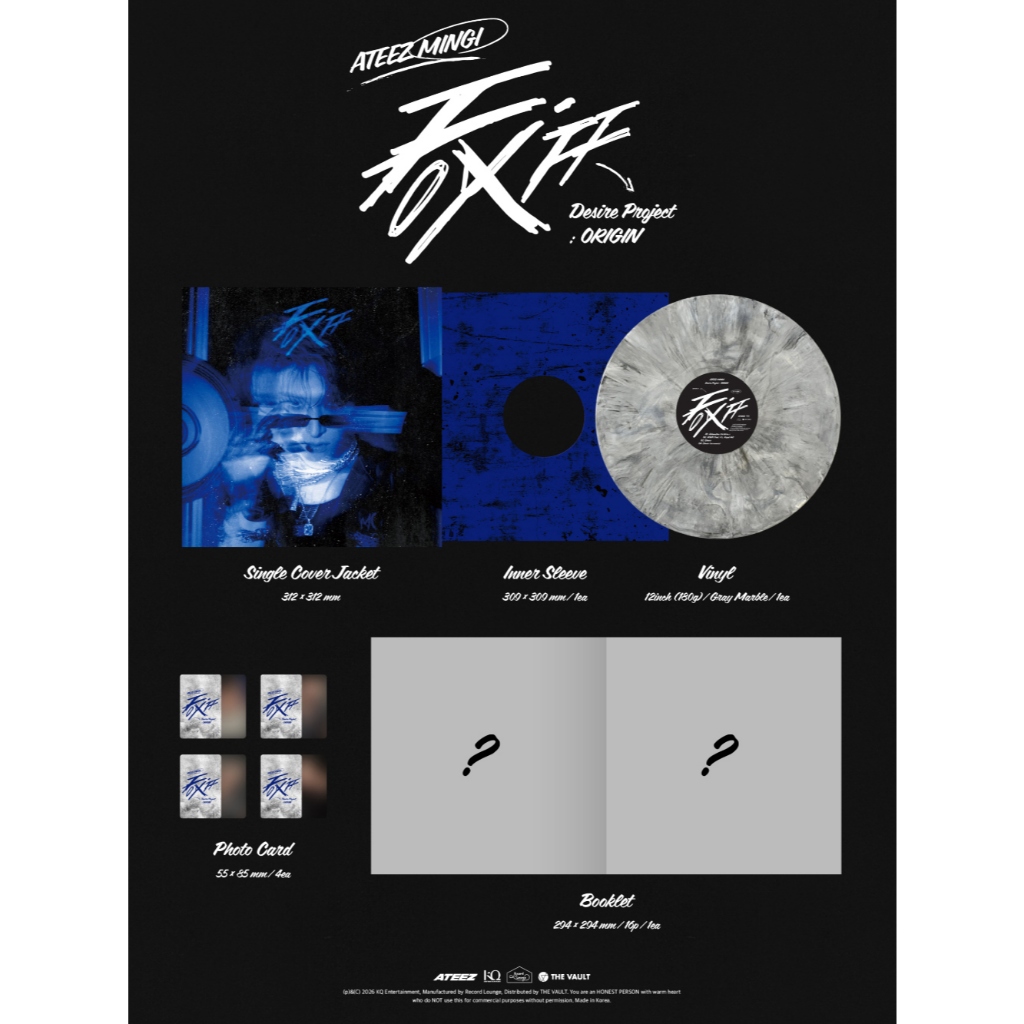 POB] MINGI (ATEEZ) - FIX OFF Desire Project : ORIGIN (LP Vinyl