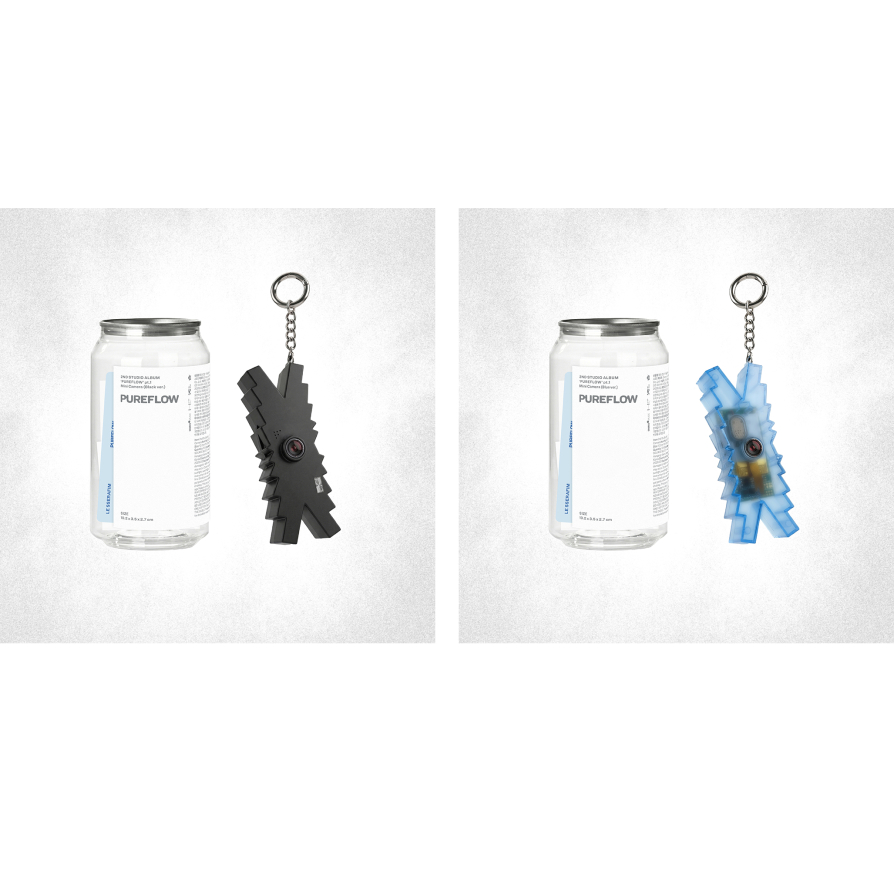 Mini Camera - Black / Blue ver.) LE SSERAFIM [PUREFLOW] pt.1 2nd